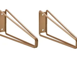 Metall-Konsole Prisma 10 cm x 21,6 cm Matt-Gold