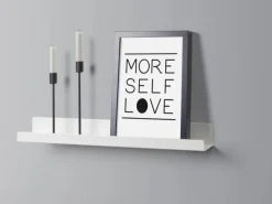 Metallregale^Metall-Wandregal Bix 60 cm x 9 cm x 6 cm Weiß