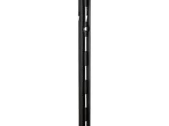Wandregale^Metall-Wandschiene 1-reihig 100 cm Schwarz