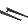 Wandregale|Regale Schwarz^Metall-Winkelträger-Set 1-reihig 38 cm Schwarz
