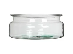 Mica Decorations Vasen^Glasschüssel Mathew 10 cm x Ø 24 cm Transparent