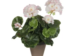 Mica Decorations Kunstpflanze Geranie im Blumentopf Stan Ø 20 x 34 cm