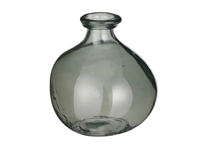 MICA Vasen^Decorations Pinto Vase Petrol H 18 cm x Ø 16 cm