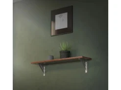 ML-Design 2 Stück Regalhalterung 18x18cm Aluminium Schwebende Regalwinkel