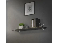 ML-Design Schweberegale^4 Stück Regalhalterung 265 mm aus Stahl Haarnadel Schwebe