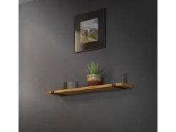 ML-Design 4 Stück Regalhalterung 20x4x14 cm Schwarz Metall 8 Zoll L-Form