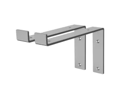 ML-Design 2 Stück Regalhalterung 25x4x14,5 cm aus Metall 10 Zoll L-Form