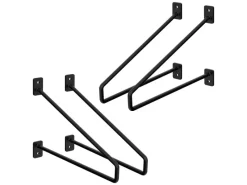 ML-Design 4 Stück Regalhalterung 265 mm aus Stahl Haarnadel Schwebe