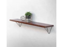 ML-Design Bücherregale|Metallregale^4 Stück Regalhalterung 160 mm aus Metall Dreieckige Schwebe