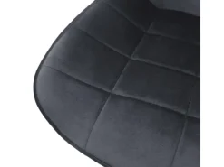 ML-Design Bürostuhl Grau Sitzfläche aus Samt Metallgestell Drehstuhl