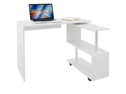 ML-Design Eckschreibtisch Drehbar L-Form Glänzend 150x88x75 cm