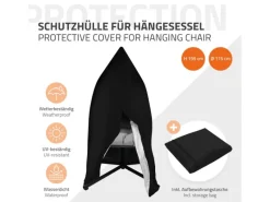ML-Design Hängesessel Abdeckung mit Reißverschluss und Kordelzug 190x115 cm