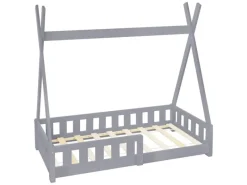 ML-Design Kinderbett Tipi 70x140 cm Rausfallschutz Lattenrost
