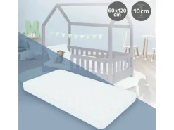 ML-Design Betten^Kindermatratze 60 x 120 x 10 cm Schadstoffgeprüft für Baby Junior