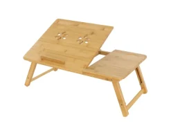 ML-Design Tische^Laptoptisch aus Bambus fürs Sofa Höhenverstellbar Klappbar