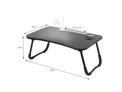 ML-Design Tische^Laptoptisch für Bett 60x40 cm Betttisch Klappbar