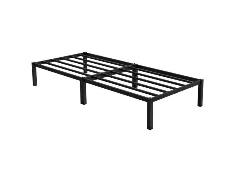 ML-Design Betten^Metallbett 90x200cm auf Stahlrahmen mit Lattenrost Bettgestell