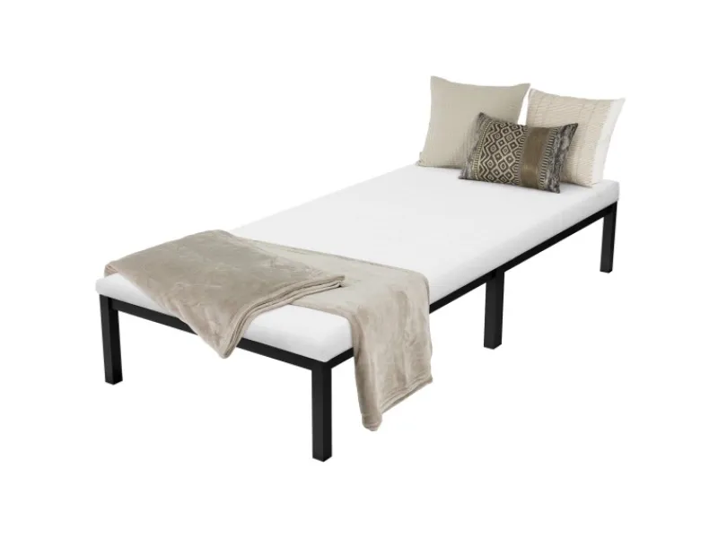 ML-Design Betten^Metallbett 90x200cm auf Stahlrahmen mit Lattenrost Bettgestell