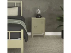 ML-Design Tische^Nachttisch in 40x30x58 cm aus Stahl Industriedesign