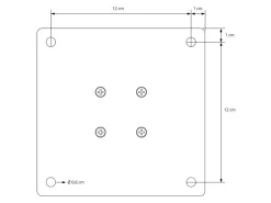 ML-Design Tische^Tischbeine 4Er Set I-96GRAD H72 cm Stahl 8x8cm