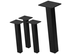 ML-Design Tischbeine 4Er Set I-96GRAD H30 cm Stahl 4x4cm