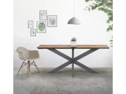 ML-Design Tische^Tischgestell Spider 78x71x120 cm Anthrazit Kreuzgestell Kreuz X-Design