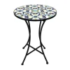 Mojawo Mosaik Mosaiktisch Gartentisch Bistrotisch Tisch 60 x 70 cm