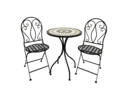 Mojawo Mosaik^3teilig Mosaik Sitzgarnitur Gartengarnitur Balkonmöbel Bistroset