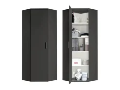 mokebo Eckschrank in Anthrazit Der Lange Schrank Aufbewahrungsschrank oder Mehrzweckschrank