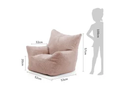 mokebo Kindersessel aus Cord Der Pausenheld Sitzsack Kinder Kindersitzsack in