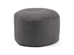 mokebo Hocker^Pouf oder Sitzhocker aus Cord Der Faule Lenz Fußhocker in mit EPS-Perlen Füllung