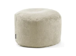 mokebo Hocker^Pouf oder Sitzhocker aus Cord Der Faule Lenz Fußhocker in mit EPS-Perlen Füllung