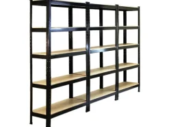 Monstershop 3 x Monster Racking T-Rax 75cm Lagerregal Schwarz mit Gratis Gummihammer