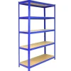Monstershop 5 x T-Rax Lagerregale 180cm x 120cm x 45cm Blau