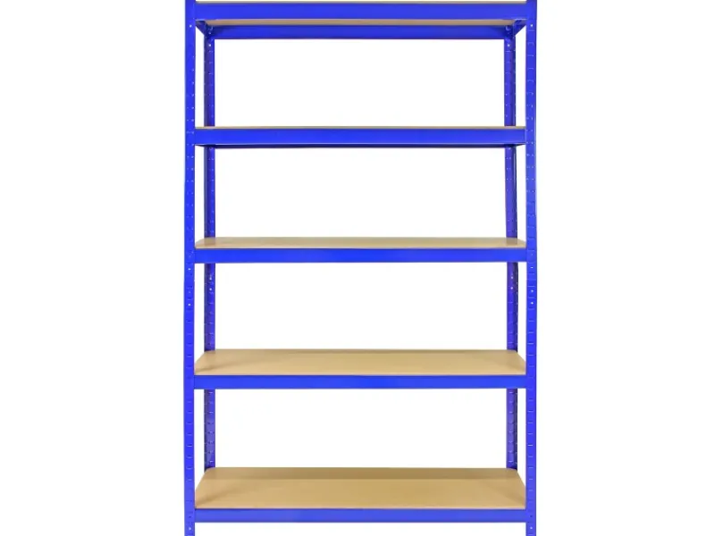 Monstershop 5 x T-Rax Lagerregale 180cm x 120cm x 45cm Blau