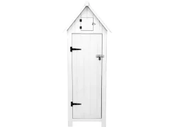Monstershop Gartenschrank aus Holz Weiß