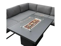 Monstershop Sofas^Modulares Gartenlounge Set mit integrierter Feuerstelle