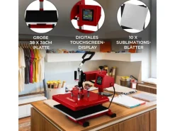 Monstershop Schwenkbare Transferpresse 38cm x 38cm