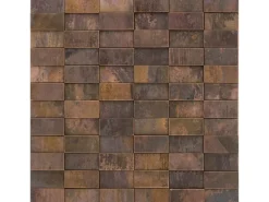 Mosaik^Mosaik Metall Kupfer 3D 30 cm x 30 cm