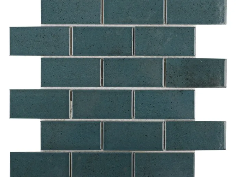 Mosaikmatte Castello Brick Keramik 30,3 cm x 30,6 cm