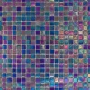 Mosaik^Mosaikmatte Glas Perlmutt Dunkelblau 33 cm x 33 cm