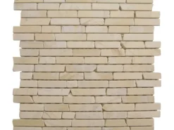 Mosaik^Mosaikmatte Naturstein Yellow Sun Brick 30 cm x 30 cm