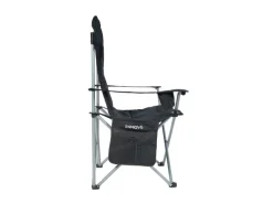 24Move Stühle^Campingstuhl faltbar Klappstuhl gepolstert inkl. Tragetasche - 150kg - schwarz