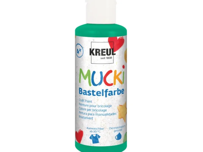 KREUL Schablonieren^Mucki Bastelfarbe Grün 80 ml