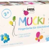 KREUL Bastelzubehör^Mucki Fingerfarbe für Glückskinder 6er Set 50 ml