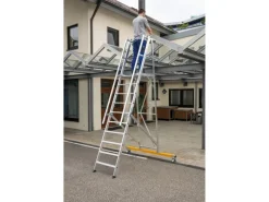 Klapptritte^MUNK Podestleiter Klappbar 10 Stufen