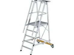 Klapptritte^MUNK Podestleiter Klappbar 5 Stufen
