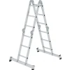 Klapptritte^MUNK Vielzweckleiter mit Nivello Traverse 4x3 Sprossen