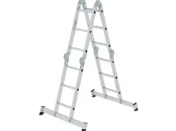 Klapptritte^MUNK Vielzweckleiter mit Nivello Traverse 4x3 Sprossen