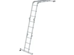 Klapptritte^MUNK Vielzweckleiter mit Nivello Traverse 4x3 Sprossen
